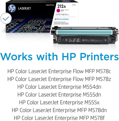 HP W2123A - 212A Magenta Toner Cartridge for LaserJet