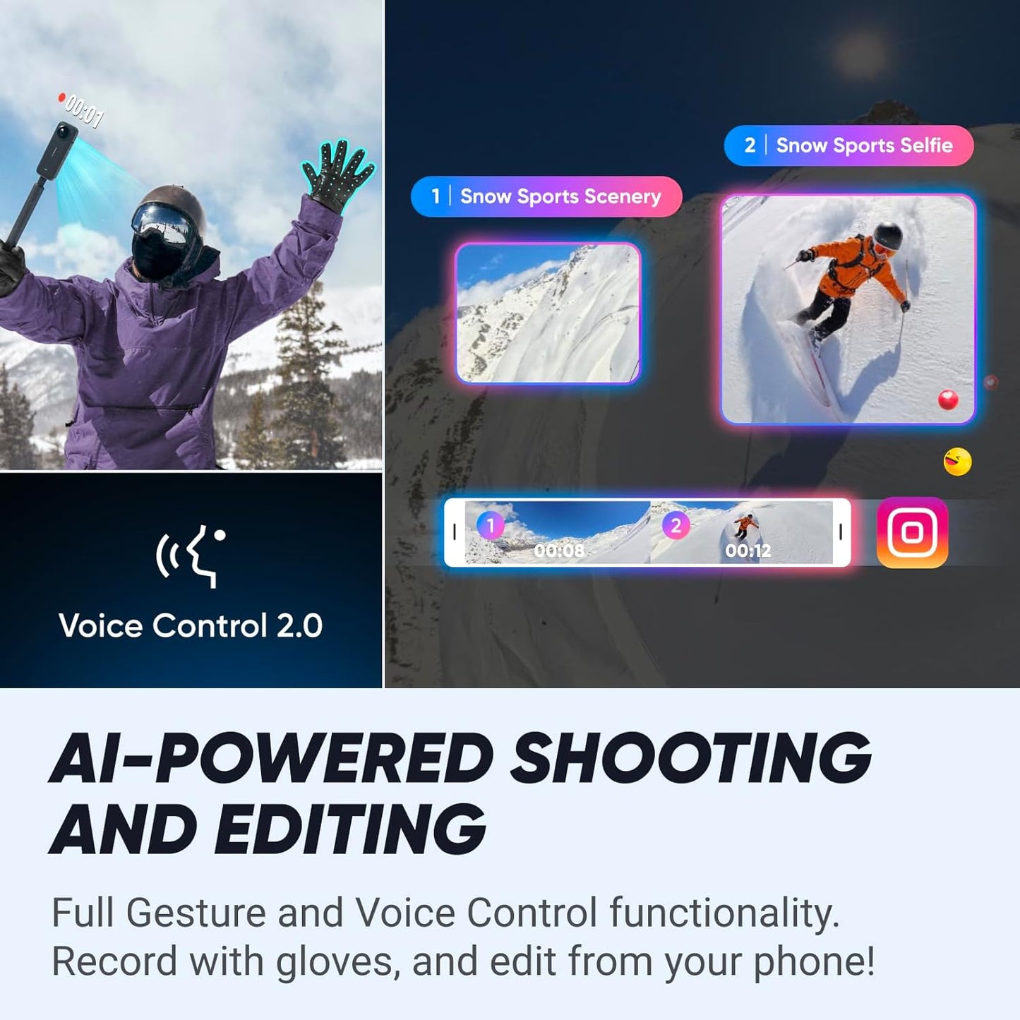 Insta360 CINSABMA X4 8K Waterproof Action Camera