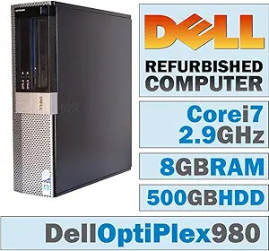 Dell OptiPlex 980 i7 Desktop 8GB 500GB HDD Win7 Pro