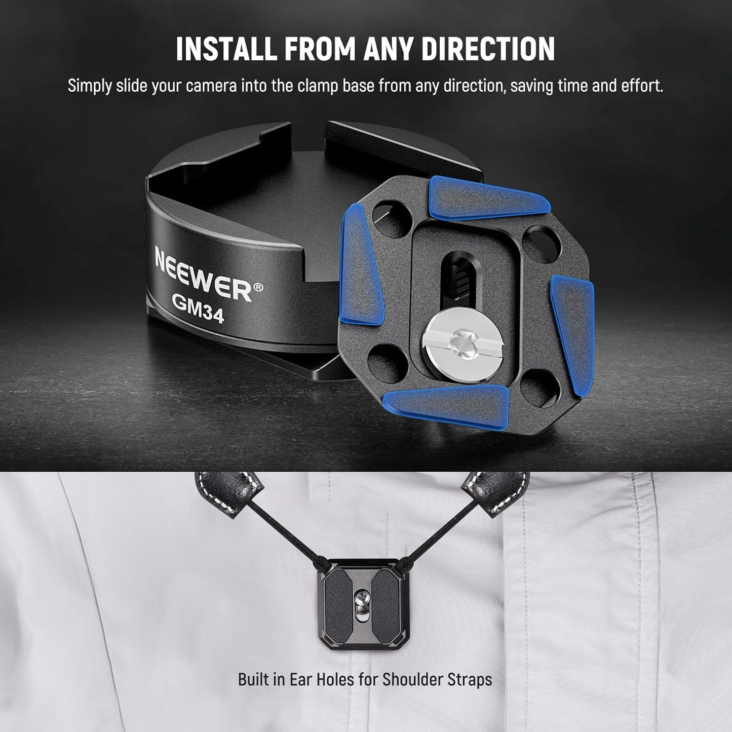 Neewer GM34 Camera Quick Release Plate Kit