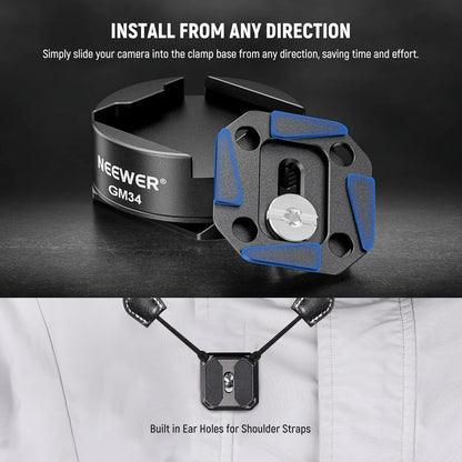 Neewer GM34 Camera Quick Release Plate Kit