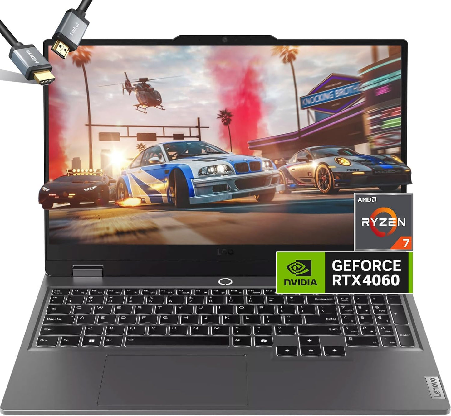 Lenovo LOQ 15 RTX 4060 Gaming Laptop Ryzen 7 32GB 2TB SSD