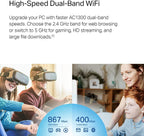 TP-Link Archer T4U Plus AC1300 USB WiFi Adapter