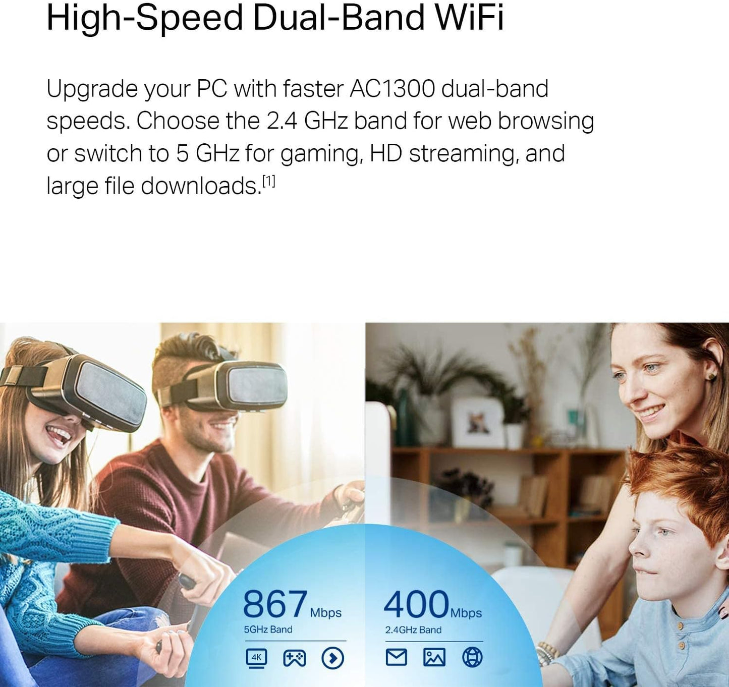 TP-Link Archer T4U Plus AC1300 USB WiFi Adapter