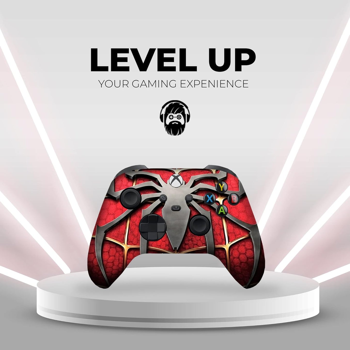 Microsoft Xbox-Spiderman Red Custom Controller Hydro-DIP