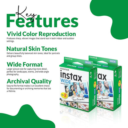 Fujifilm Instax Wide Film 40 Exposures Instant