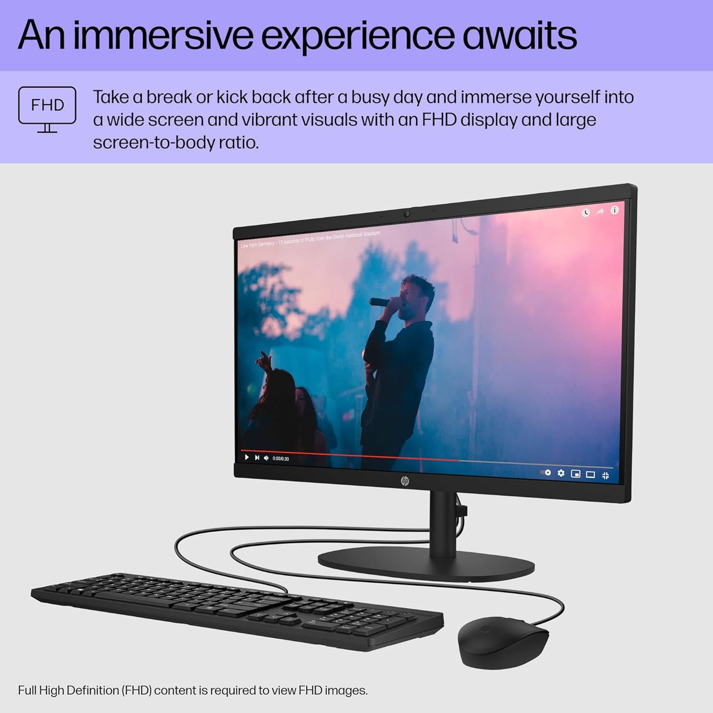 HP 22-dg0020 22" All-in-One Desktop PC