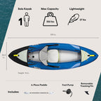 Pelican IESCAPE 90 Inflatable Kayak 1-2 Person