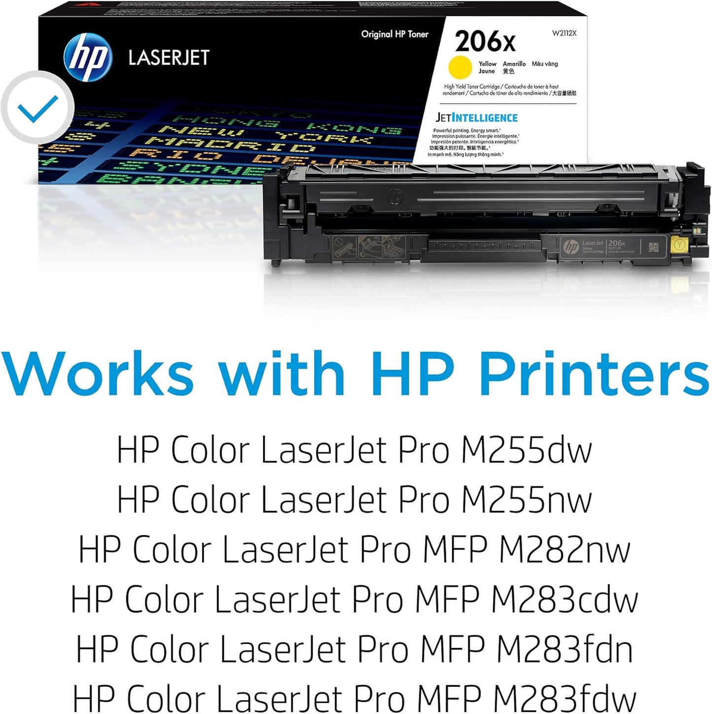 HP W2112X 206X Yellow High Yield LaserJet Toner