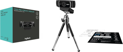 Logitech 960-001087 C922 Pro Stream Webcam 1080p (Renewed)