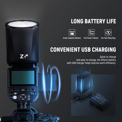 Neewer Z1-S TTL Round Head Flash Speedlite for Sony