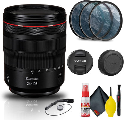 Canon 2963C002 RF 24-105mm f/4L IS USM Lens Kit (Renewed)
