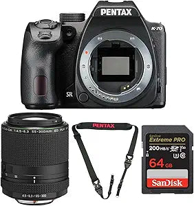 Pentax K-70 DSLR Camera with 55-300mm Lens Bundle