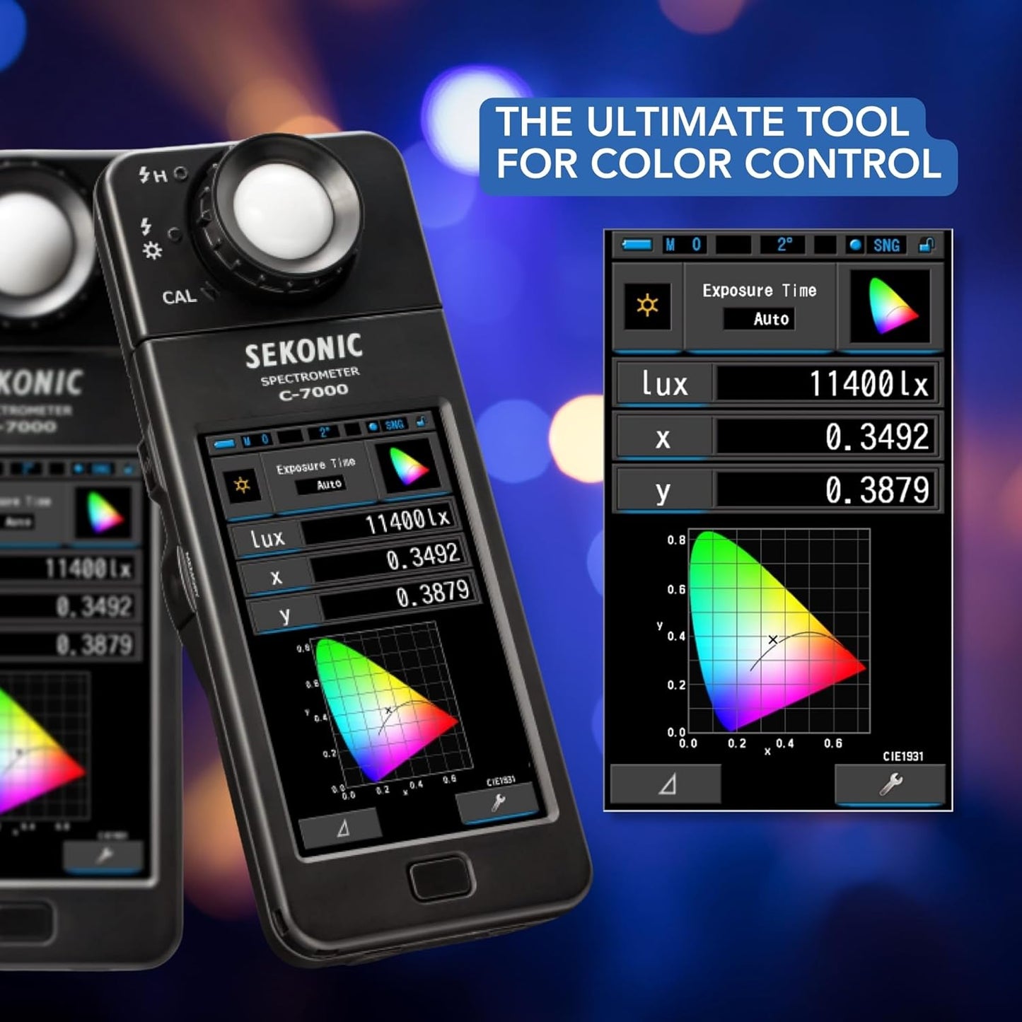 Sekonic C-7000 Spectrometer Spectrum Analyzer Bundle Kit