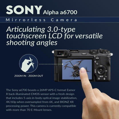 Sony Alpha a6700 Mirrorless Camera Bundle