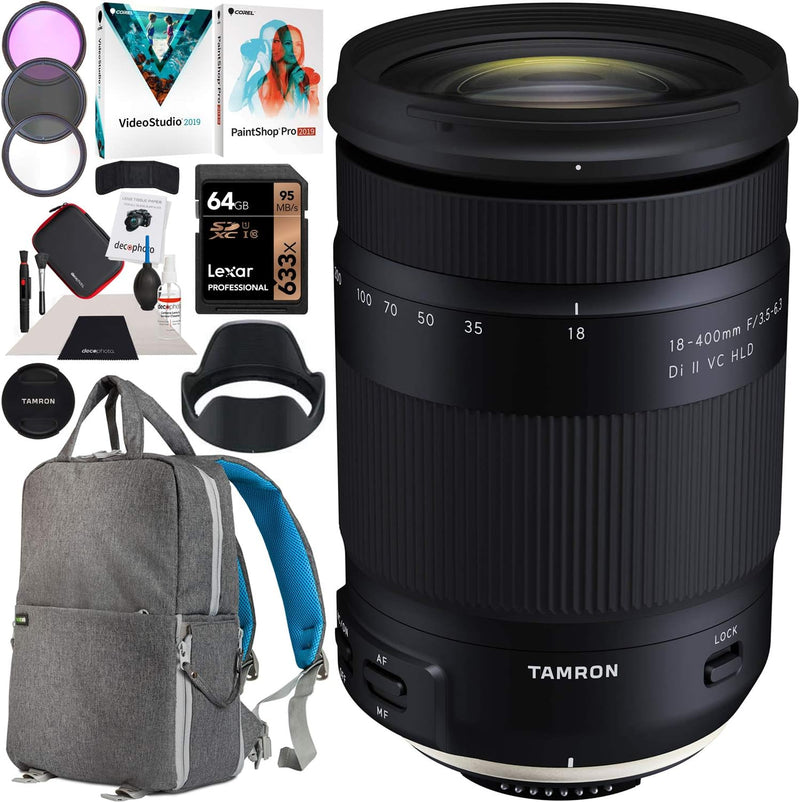 Tamron E111TM18400EOS 18-400mm Zoom Lens Canon Bundle — main product image