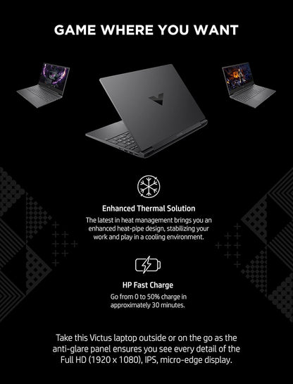 HP 15-fa0020nr Victus Gaming Laptop RTX 3050 Ti