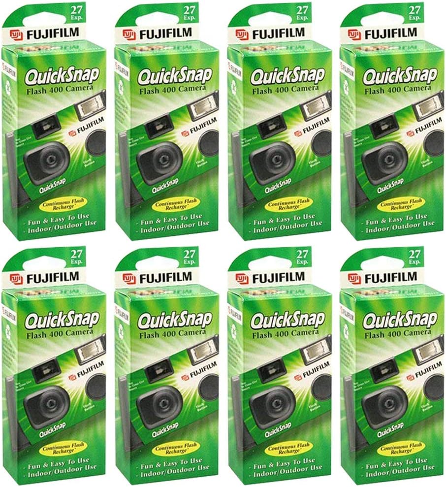 Fujifilm Quicksnap Flash 400 One Time Use Camera 8-Pack