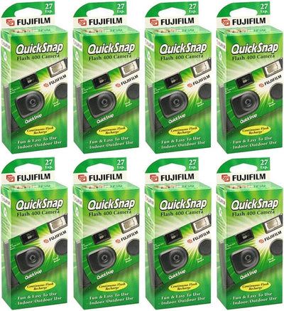 Fujifilm Quicksnap Flash 400 One Time Use Camera 8-Pack