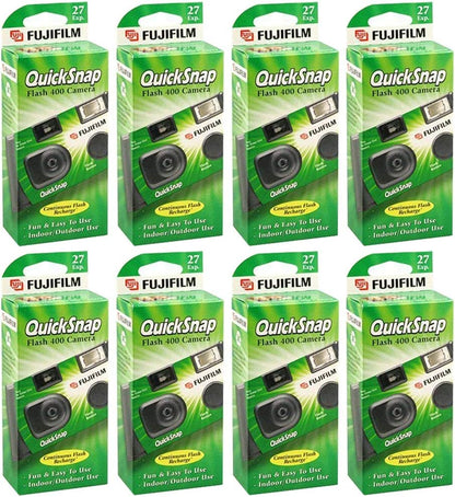 Fujifilm Quicksnap Flash 400 One Time Use Camera 8-Pack