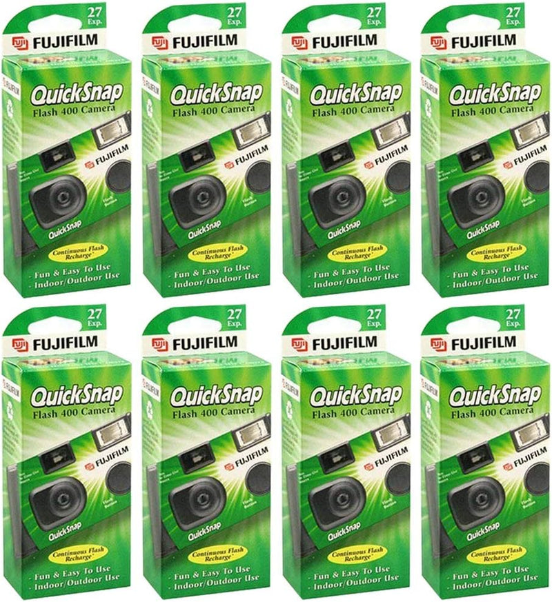 Fujifilm Quicksnap Flash 400 One Time Use Camera 8-Pack — main product image