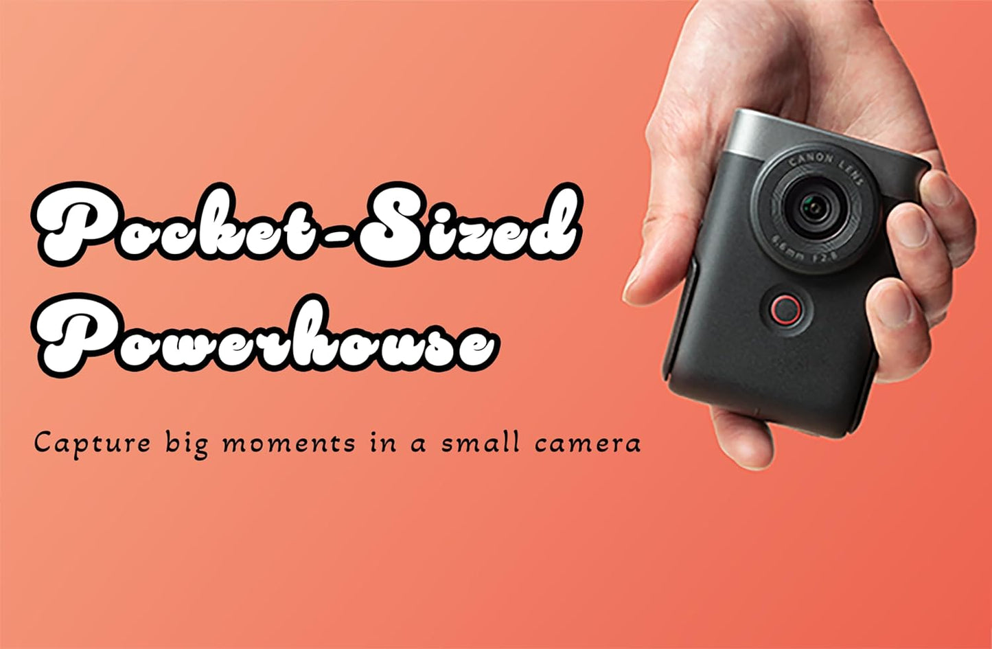 Canon 5946C002 PowerShot V10 4K Vlogging Camera Silver
