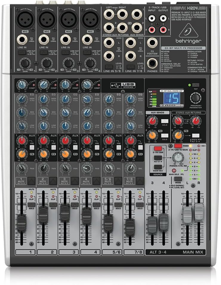 Behringer X1204USB Xenyx 12-Channel USB Mixer