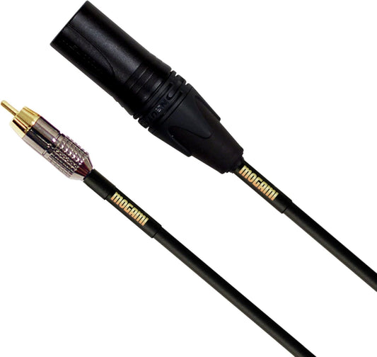 Mogami GOLD XLRM-RCA-06 Unbalanced Audio Cable 6ft