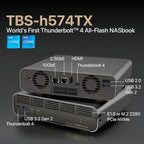 QNAP TBS-h574TX NASbook - Thunderbolt 4, 10GbE, E1.S, i5