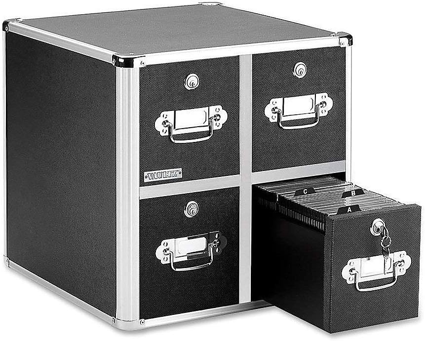 Vaultz VZ01049 Locking CD File Cabinet Organizer 660 Capacity