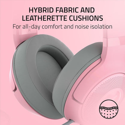 Razer RZ04-04730100-R3U1 Kraken Kitty V2: Pink RGB Headset