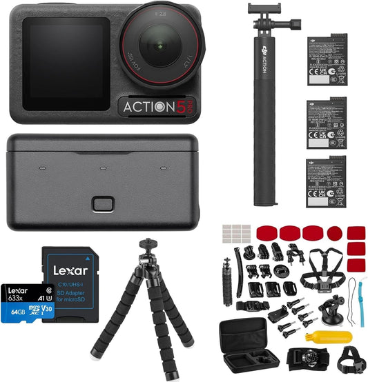 DJI Osmo Action 5 Pro - 4K Action Camera - Adventure Combo Kit