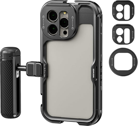 NEEWER PA044+PA045B iPhone 15 Pro Max Video Cage
