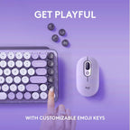 Logitech 920-011233 POP Keys Wireless Mechanical Keyboard Cosmos