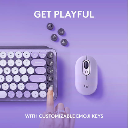 Logitech 920-011233 POP Keys Wireless Mechanical Keyboard Cosmos