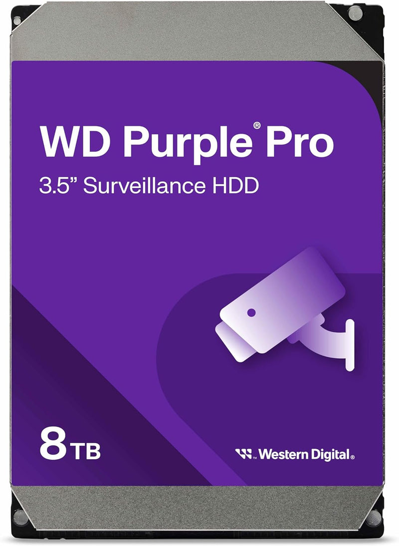 Western Digital WD8002PURP 8TB Purple Pro Surveillance HDD — main product image