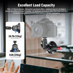 Neewer 10104421 Suction Cup Camera Mount with Magic Arm