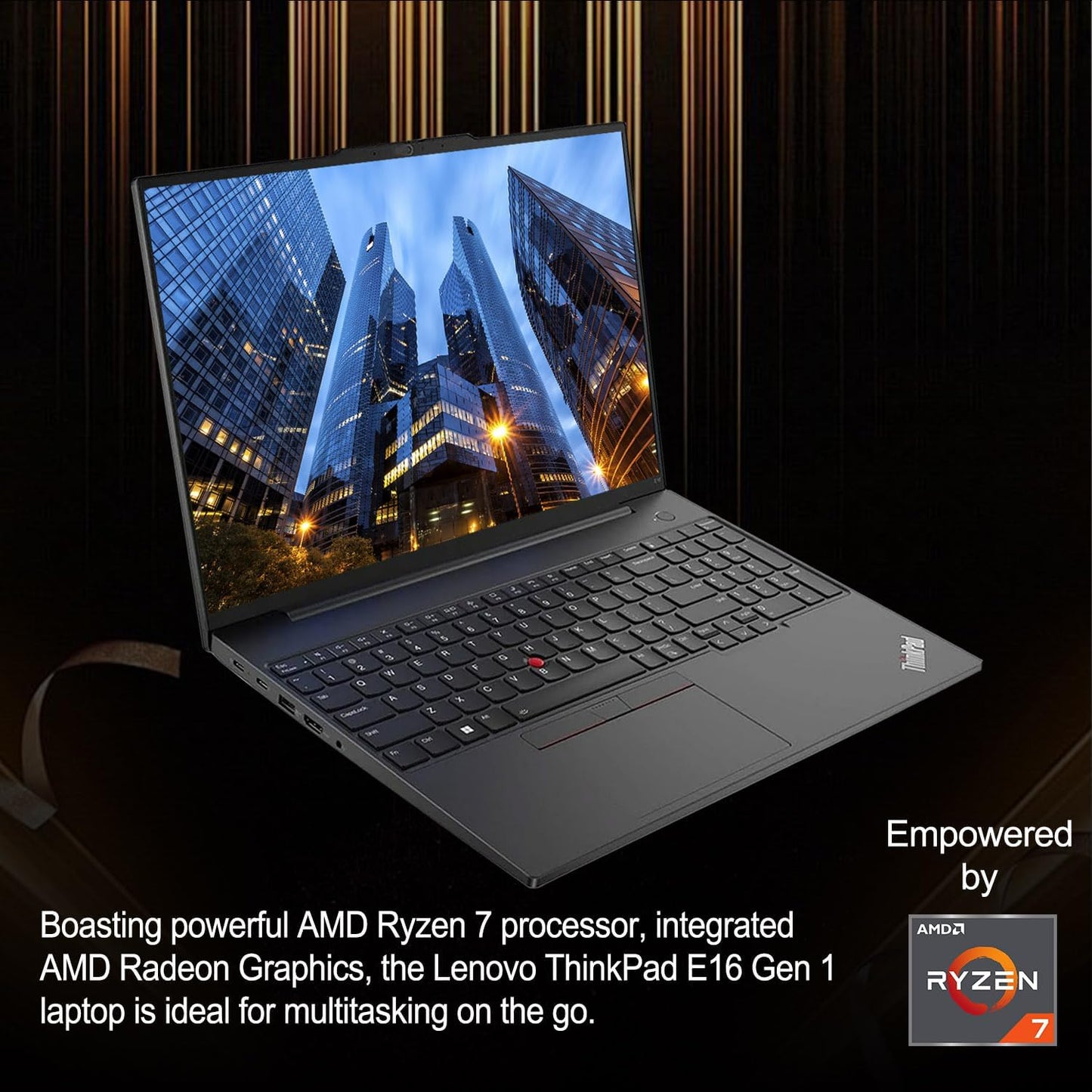 Lenovo ThinkPad E16 Ryzen 7 Business Laptop 40GB 2TB SSD