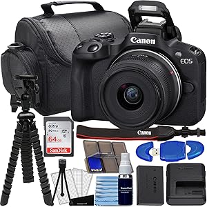 Canon EOS R50 RF-S 18-45mm Mirrorless Camera Bundle Renewed