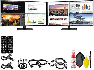 LG 43UN700-B 43-Inch 4K UHD IPS Monitor Bundle