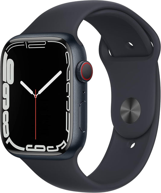 Apple MKJ73LL/A Watch Series 7 GPS + Cellular 45MM Renewed
