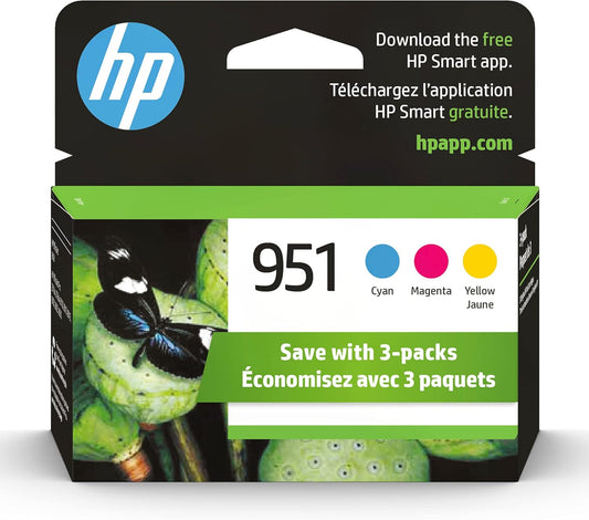 HP CN051AN 951 CMY Ink Cartridge 3-Pack
