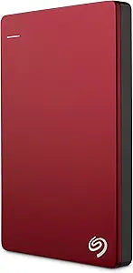 Seagate STDR2000103 2TB Backup Plus Slim Portable Hard Drive - Red