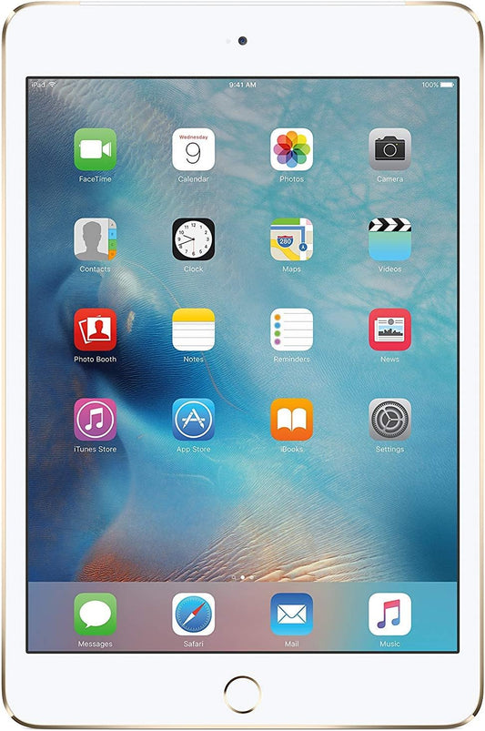 Apple MK9Q2LL/A iPad Mini 4: 128GB Gold - WiFi (Renewed)