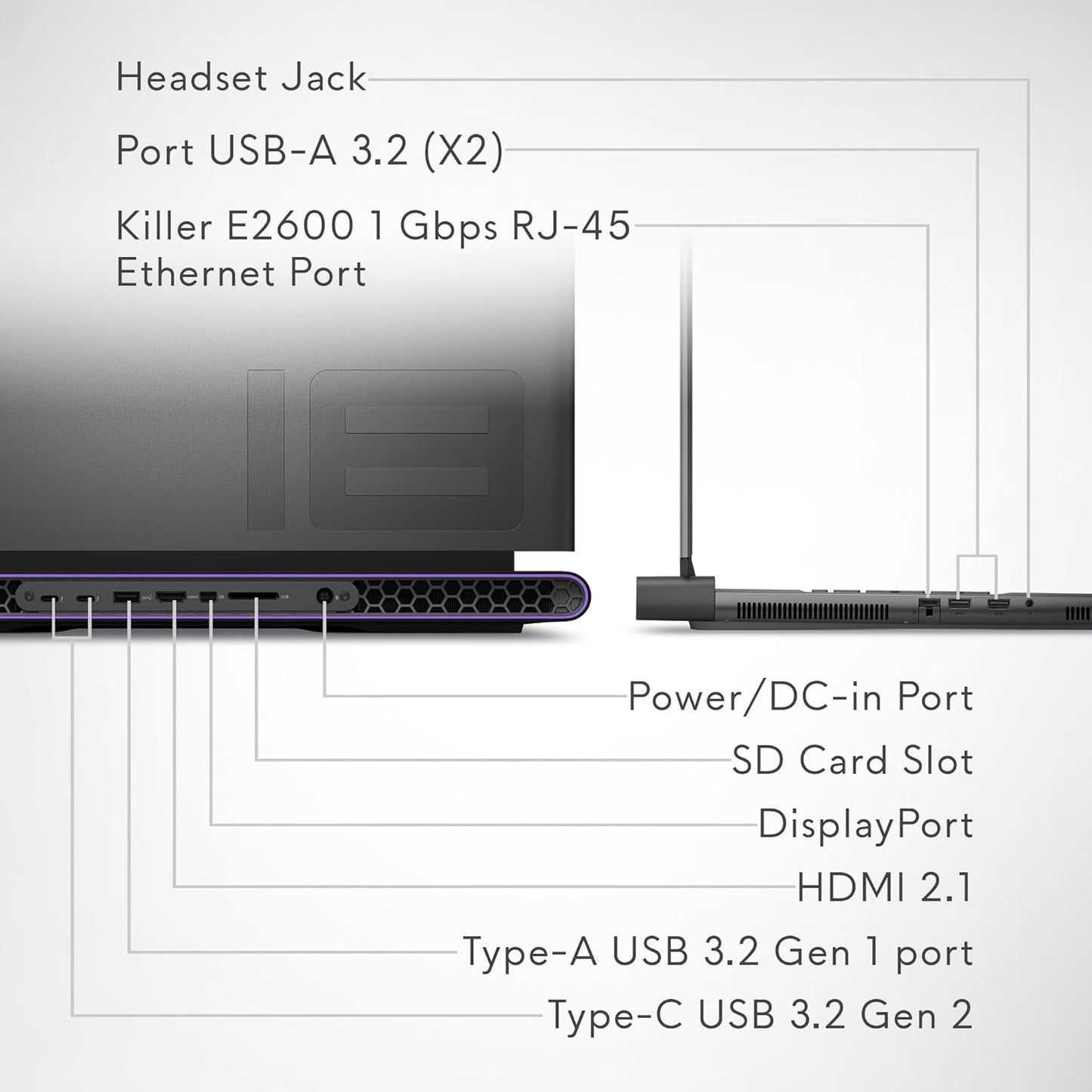 Alienware AWM18R-7586BLK-PUS M18 i7 RTX 4070 Gaming Laptop