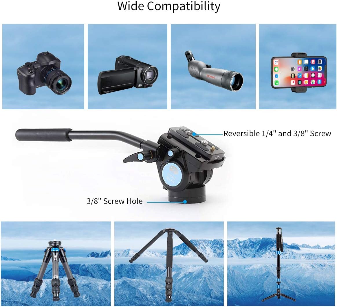 Sirui AM-5V Fluid Video Head Quick Release
