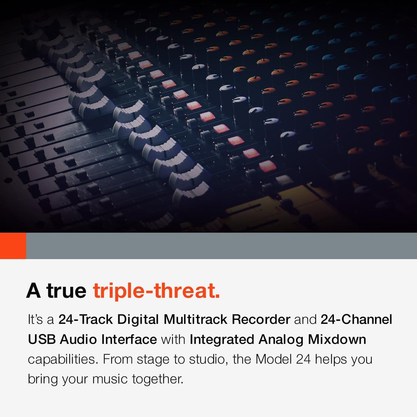 Tascam Model24 24-Track Multi-Track Live Mixer/Recorder