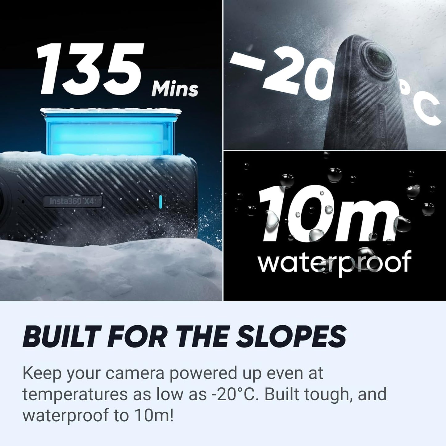 Insta360 CINSABMA X4 8K Waterproof Action Camera