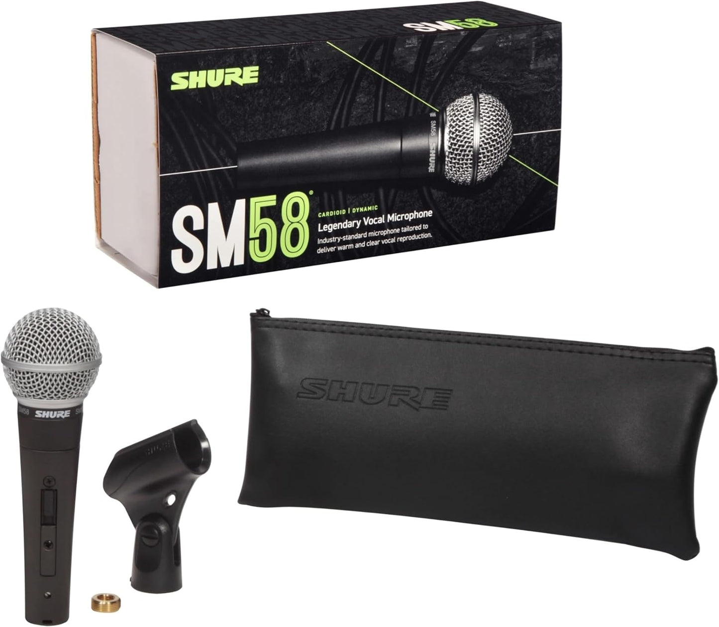 Shure SM58S Vocal Microphone - Dynamic Cardioid with Switch