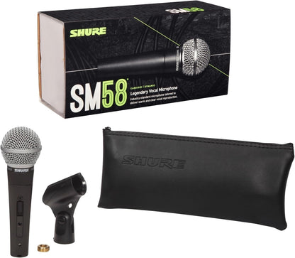 Shure SM58S Vocal Microphone - Dynamic Cardioid with Switch